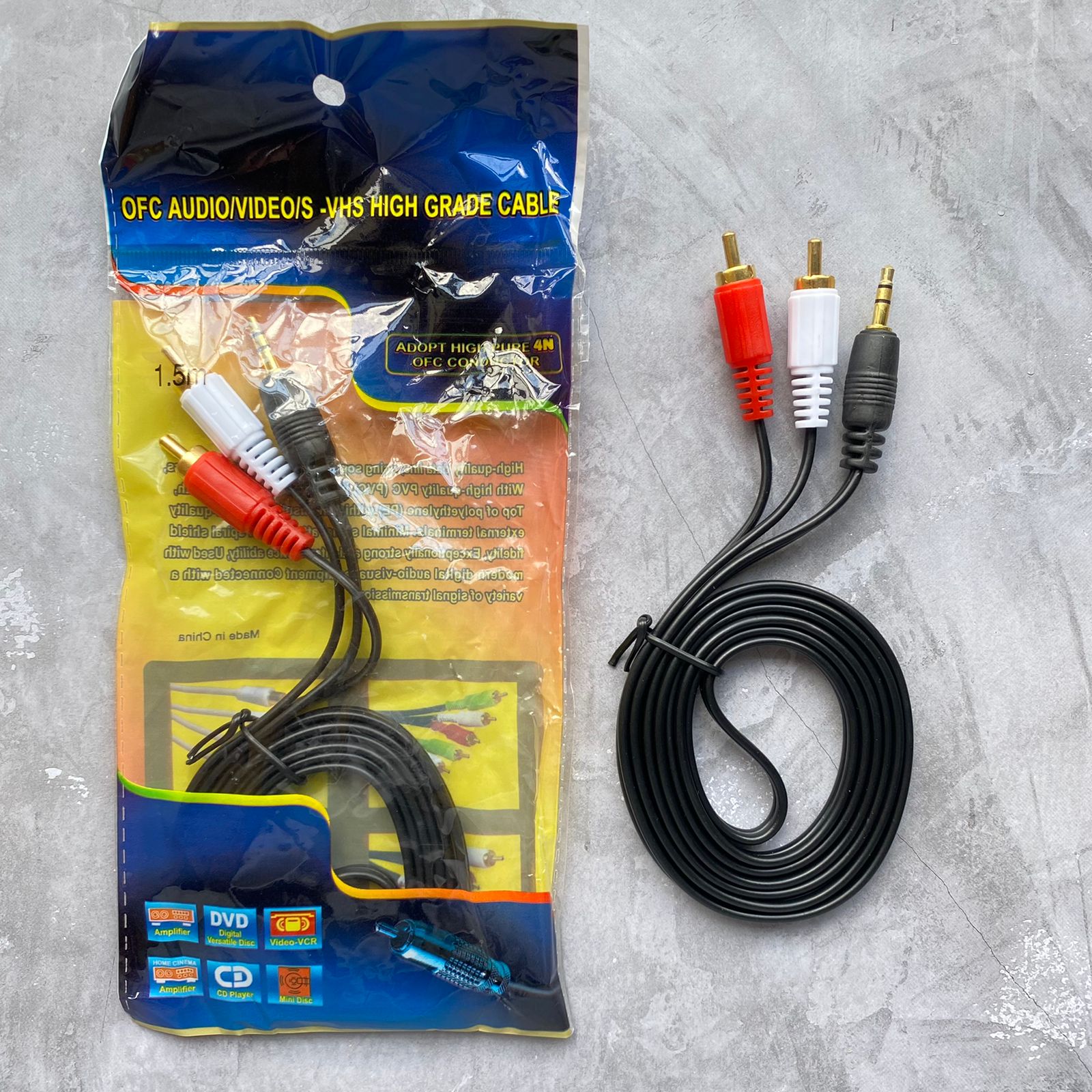 KABEL AUDIO 2 IN 1 1.5M