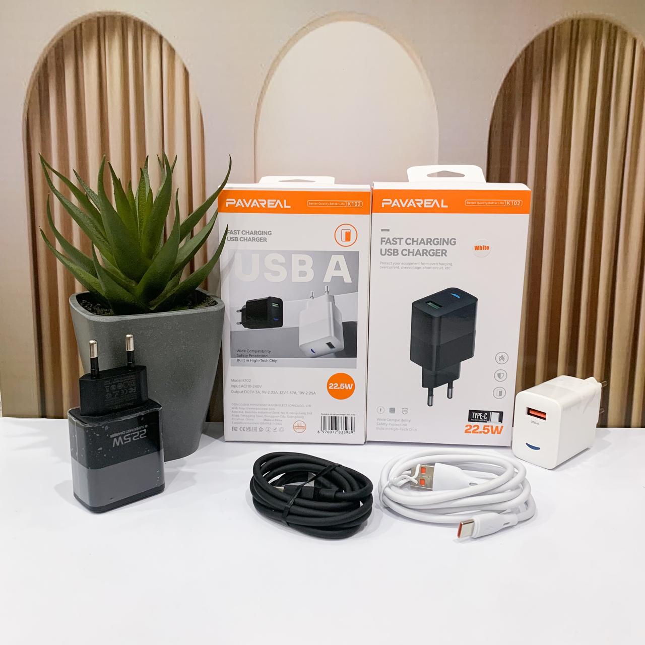 CHARGER PAVAREAL K102 22.5W TYPE C 