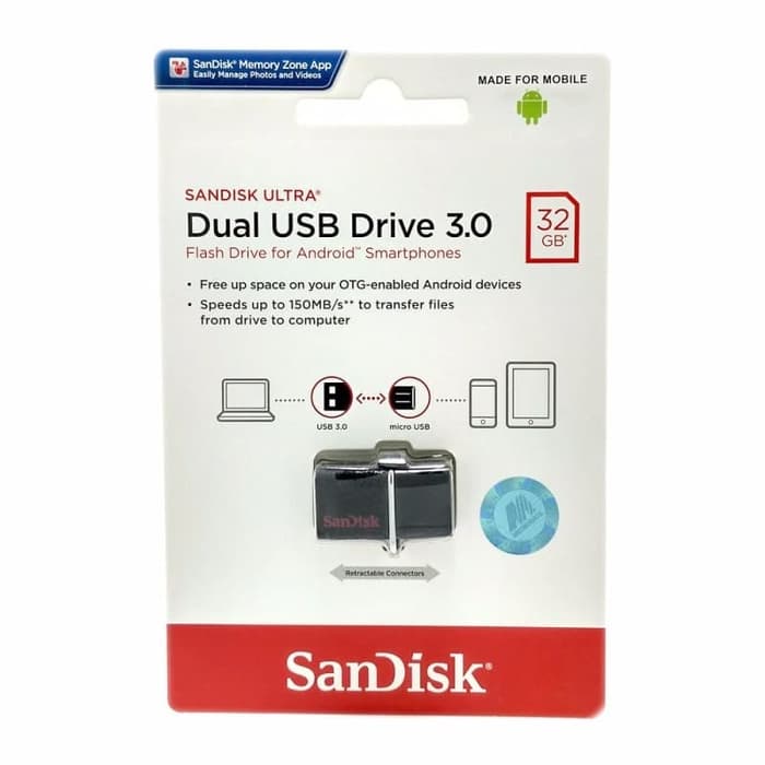 FLASHDISK SANDISK 32GB + OTG USB 3.0