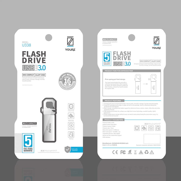 FLASHDISK YOURZ METAL U338 3.0 16GB