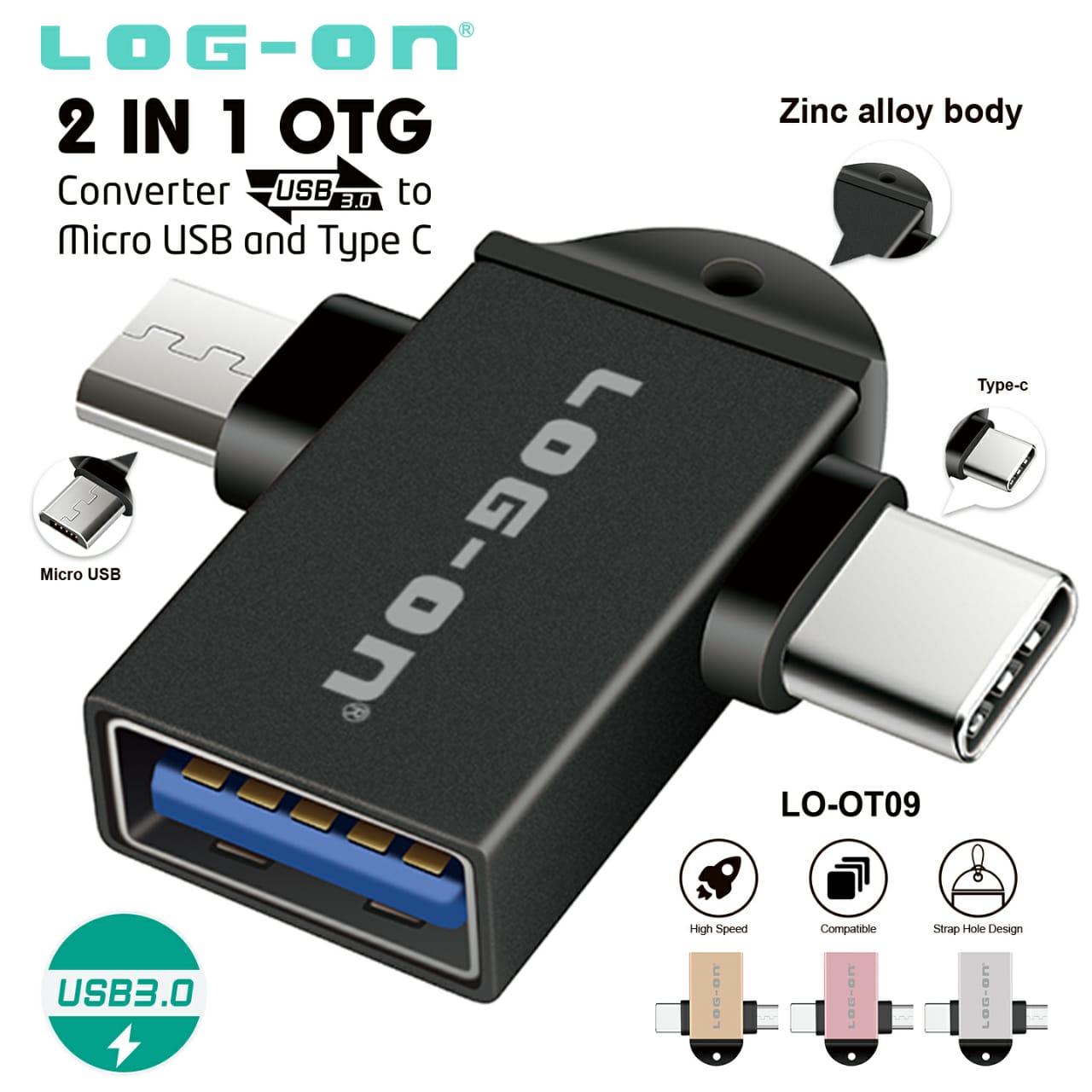 OTG LOG ON 2 IN 1 (MICRO-TYPE C) LO-OT09 (SOLD)