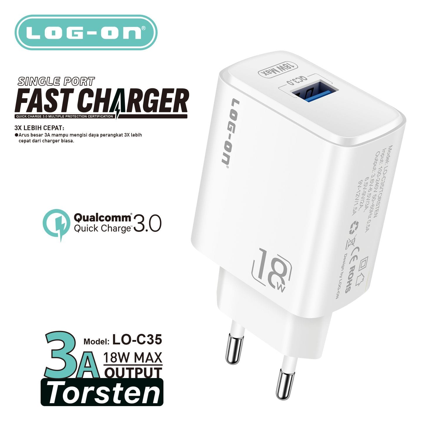 BATOK LOG ON TORSTEN LO-C35 18W 