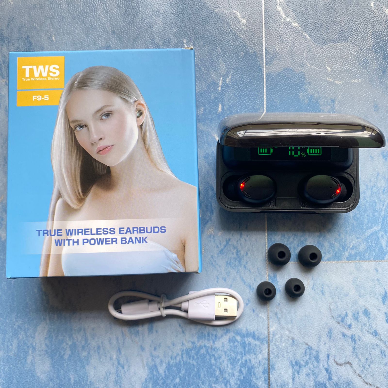 PHF BLUETOOTH TWS + POWERBANK F9-5  (SOLD)