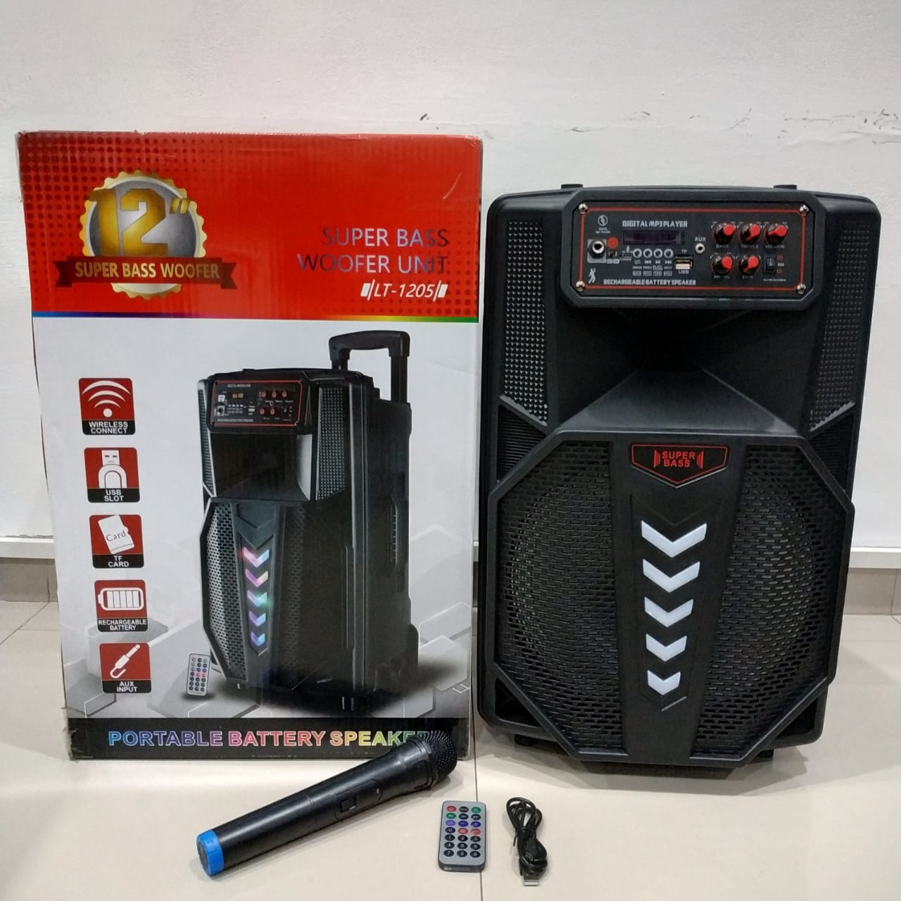 SPEAKER BLUETOOTH + MIC 12 INCH LT-1205 [SOLD]