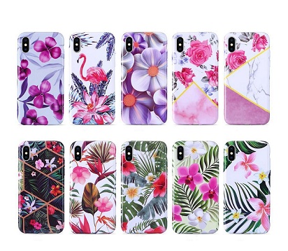 CASE GLOOSY FLOWER REALME 5S