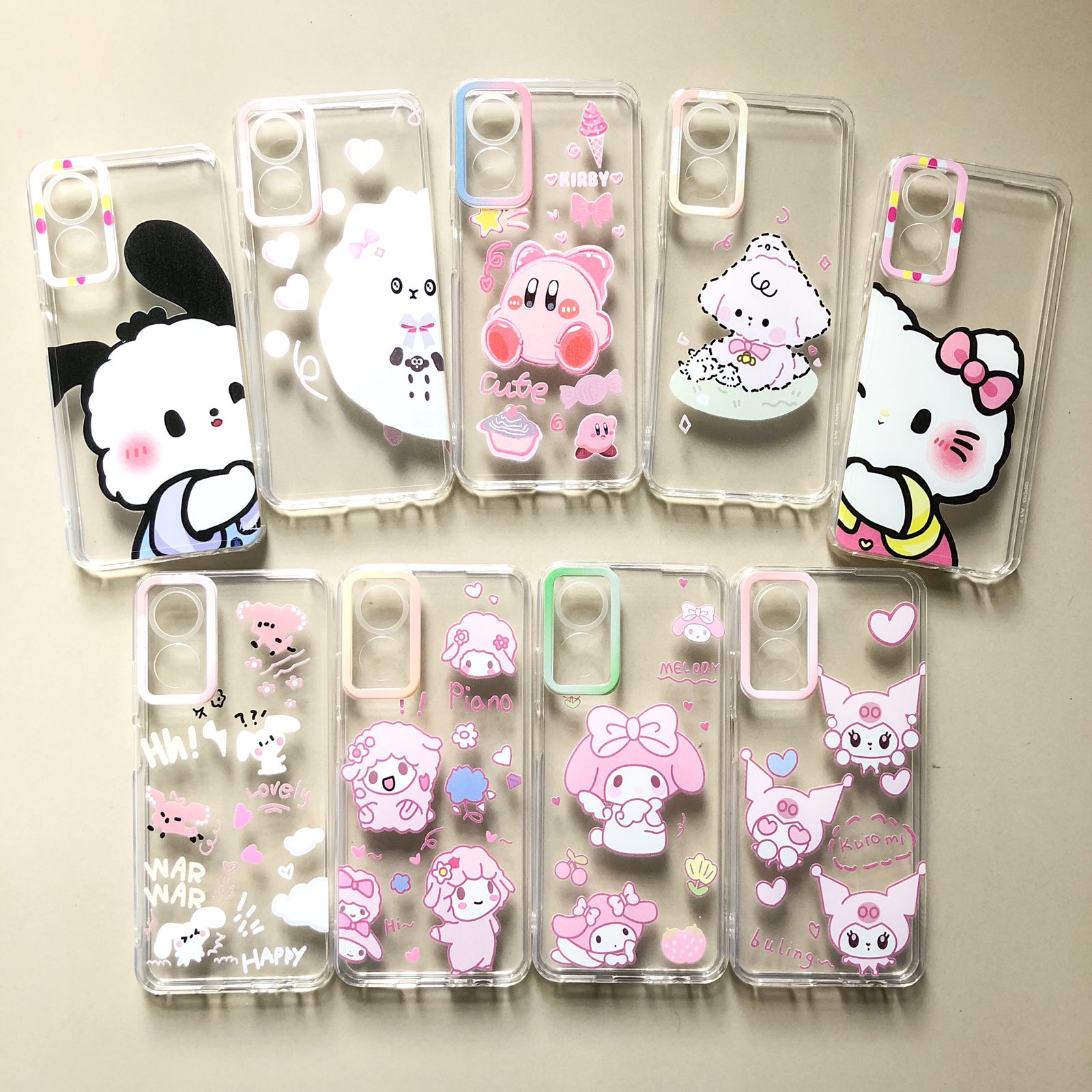 CASE CLEAR GAMBAR + PC VIVO Y16