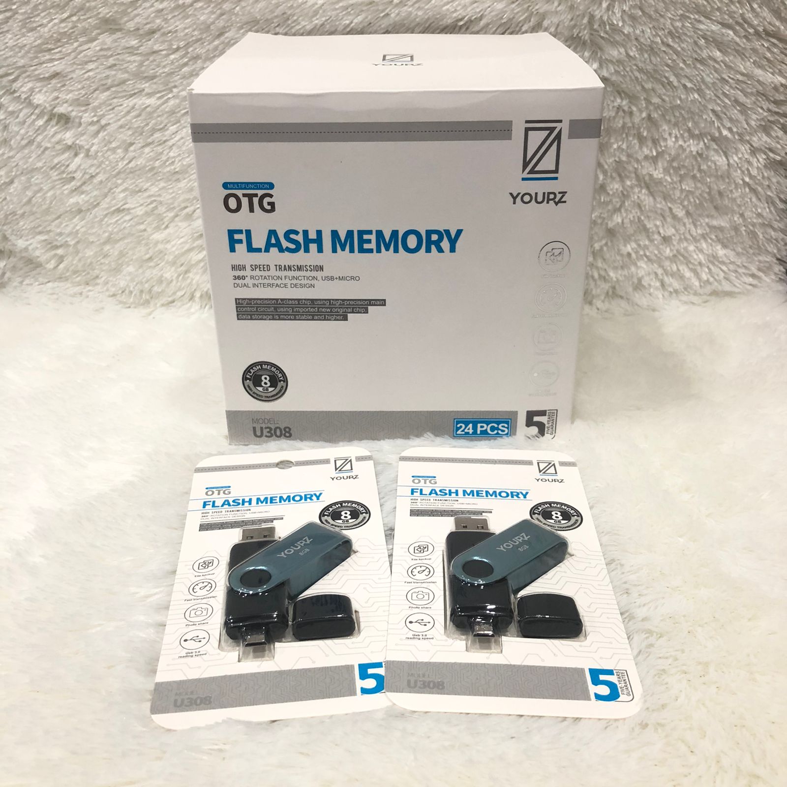 FLASHDISK YOURZ 8GB + OTG USB 3.0