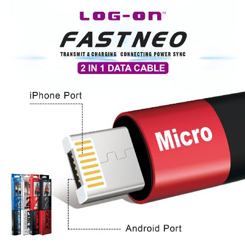 KABEL USB LOG ON 2 IN 1 (SOLD)