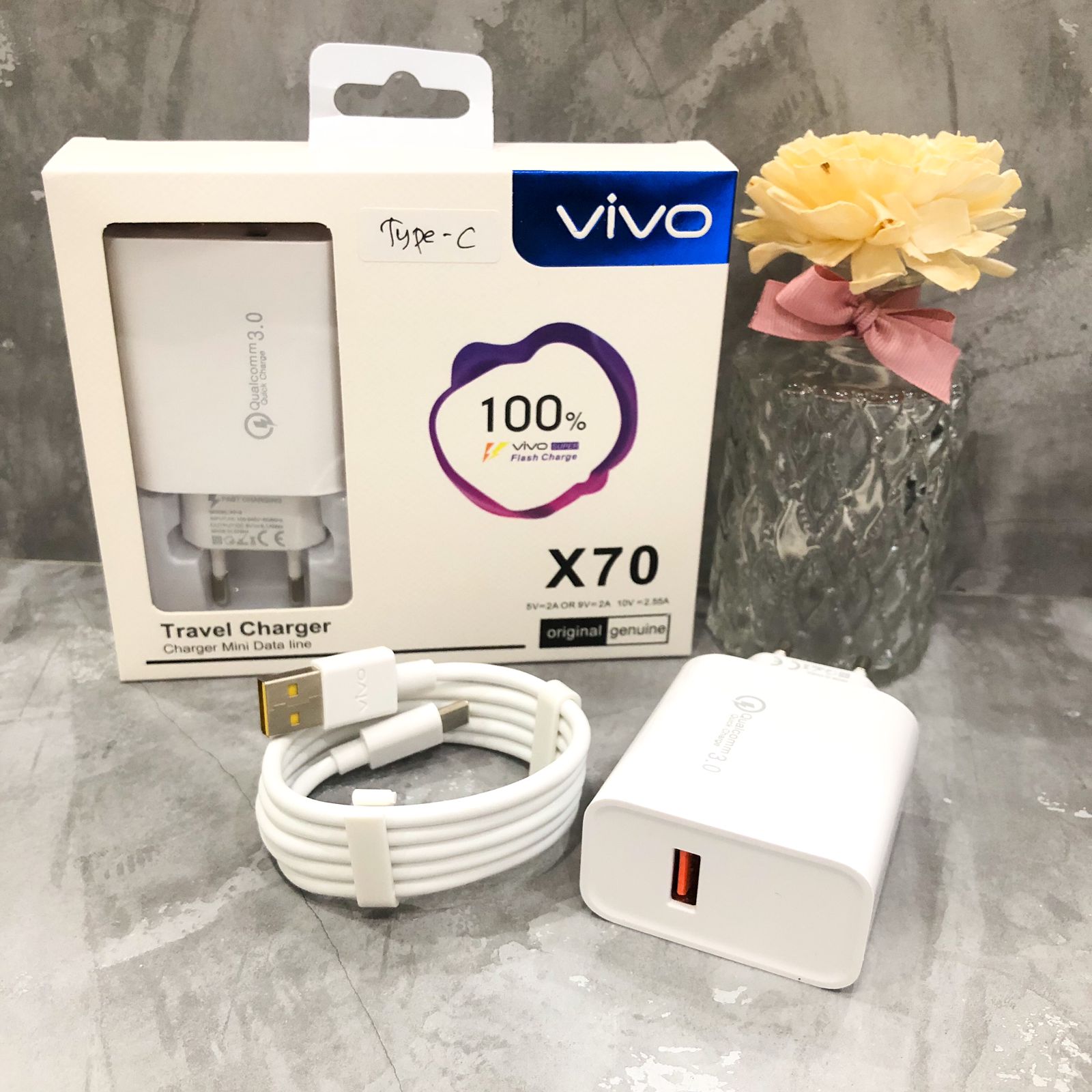 CHARGER ORI 100% VIVO X70 TYPE C (SOLD)
