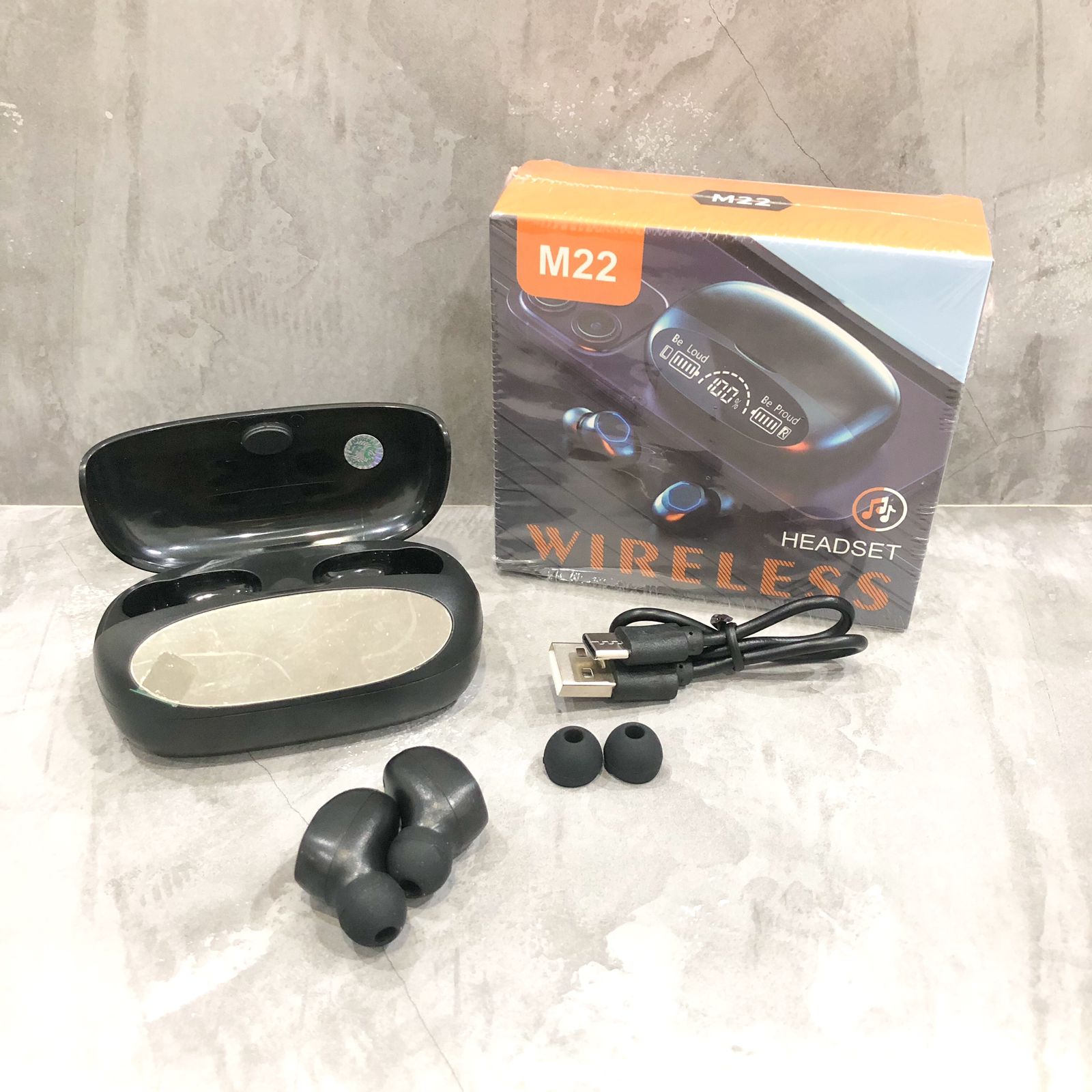 PHF BLUETOOTH TWS + POWERBANK M22