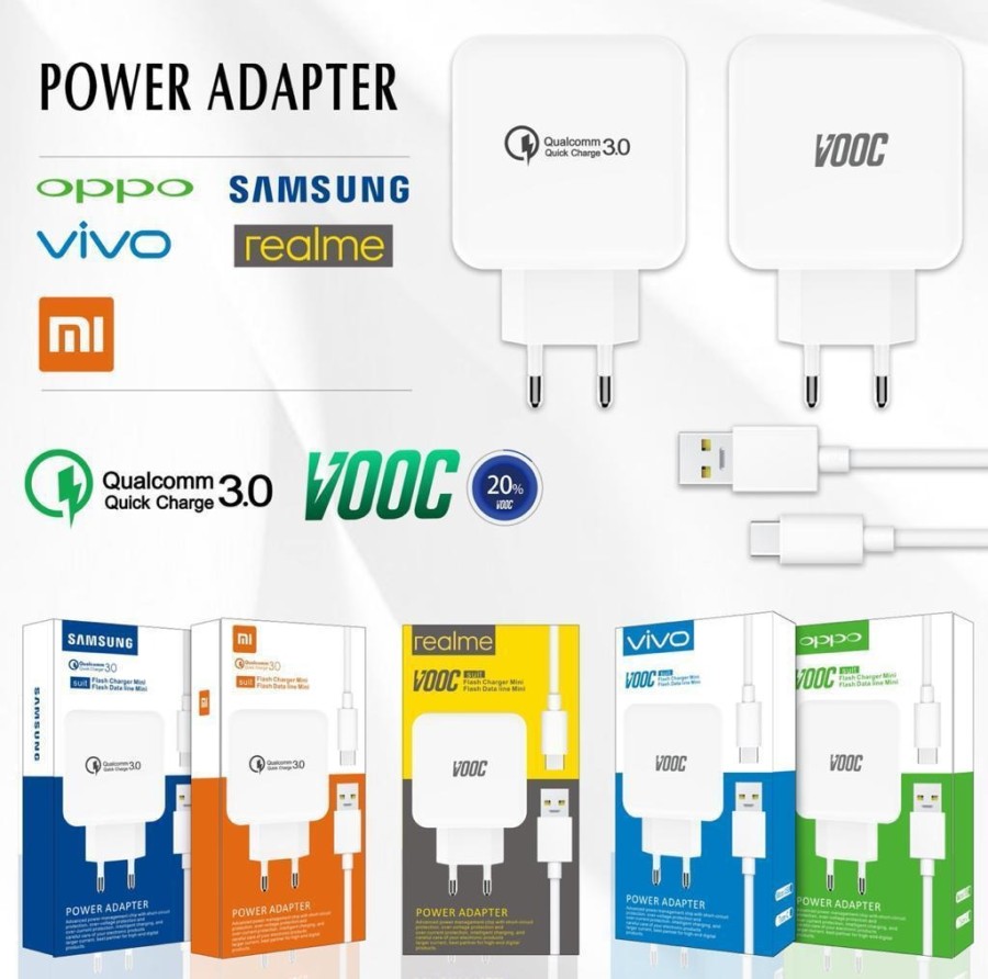 CHARGER ORI QUALCOM 3.0 MODEL R15 MICRO