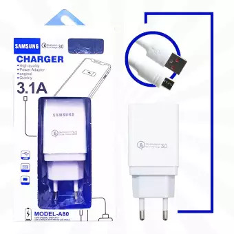 CHARGER BRANDED 3.1 A80 FASTCHARGING MICRO