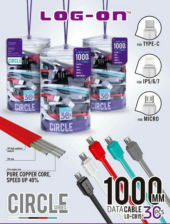 KABEL USB LOG ON MICRO 1M TOPLES [SOLD]