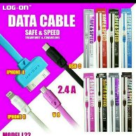 KABEL DATA LOG ON IPHONE 4 2.4A L22 1M [SOLD]