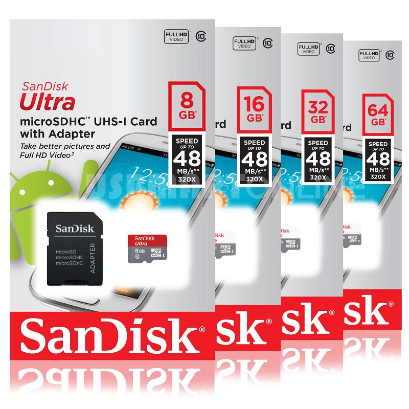 MICRO SD SANDISK 64GB + ADAPTOR C10 [SOLD]