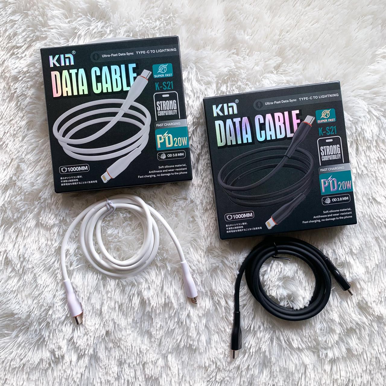 KABEL DATA KIN K-S21 TYPE C TO IPHONE PD 20W