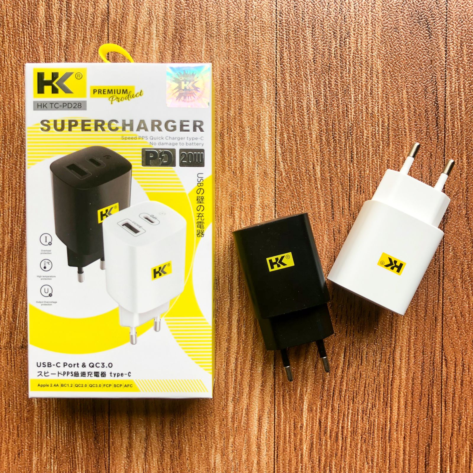 BATOK CHARGER HK D28 QC 3.0 + PD 20W