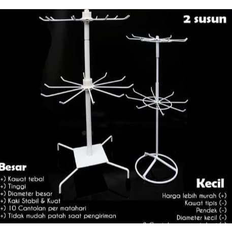 RAK SUSUN PUTAR 2 TINGKAT