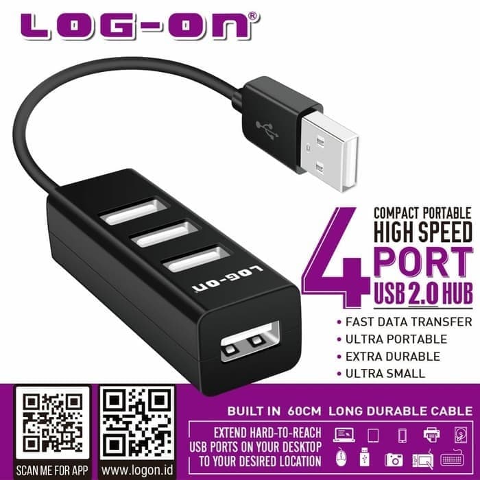 USB HUB 4 PORT LOG ON LO-HUB01 [SOLD]