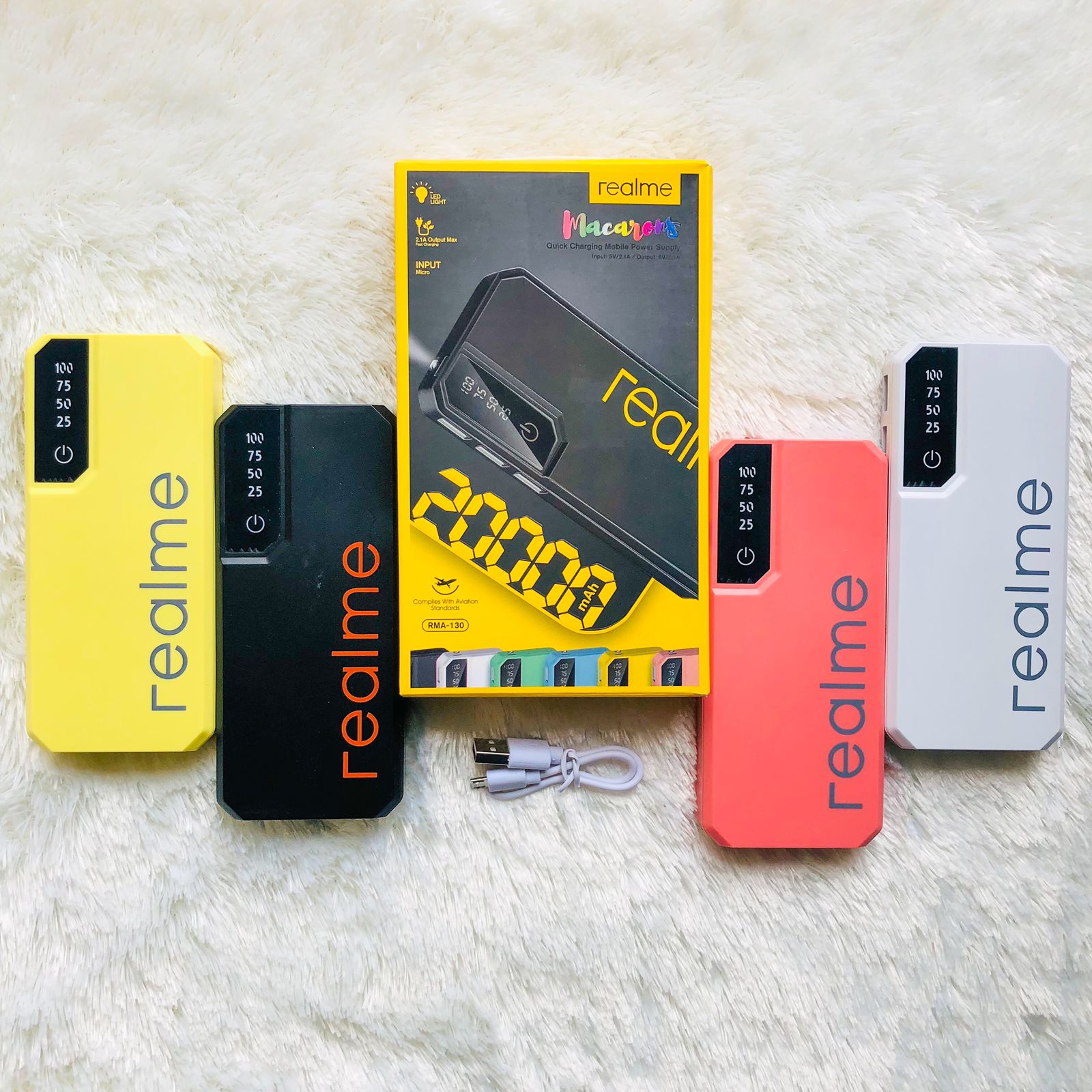 POWERBANK MAKARON REALME 20000 MAH {SOLD}