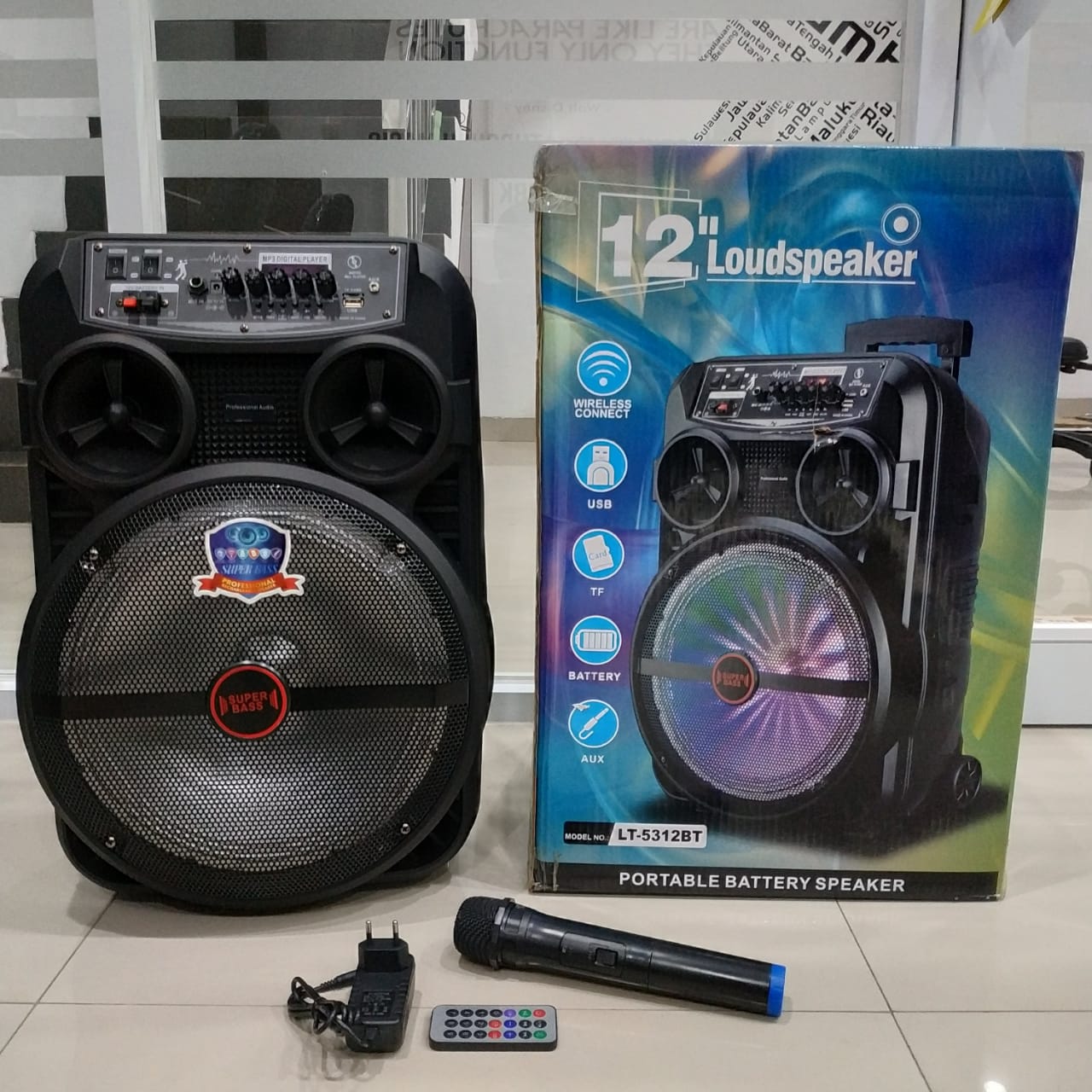 SPEAKER BLUETOOTH + MIC 12 INCH LT-5312 (SOLD)