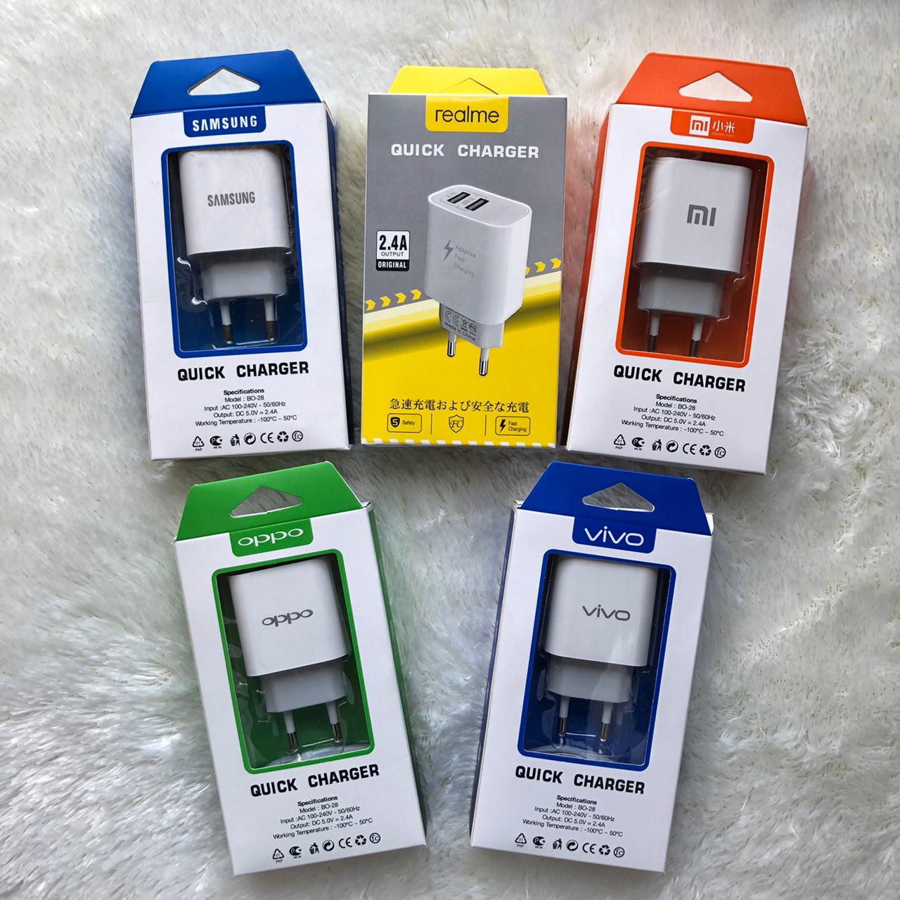 CHARGER QUALCOM 2USB BO28 MICRO