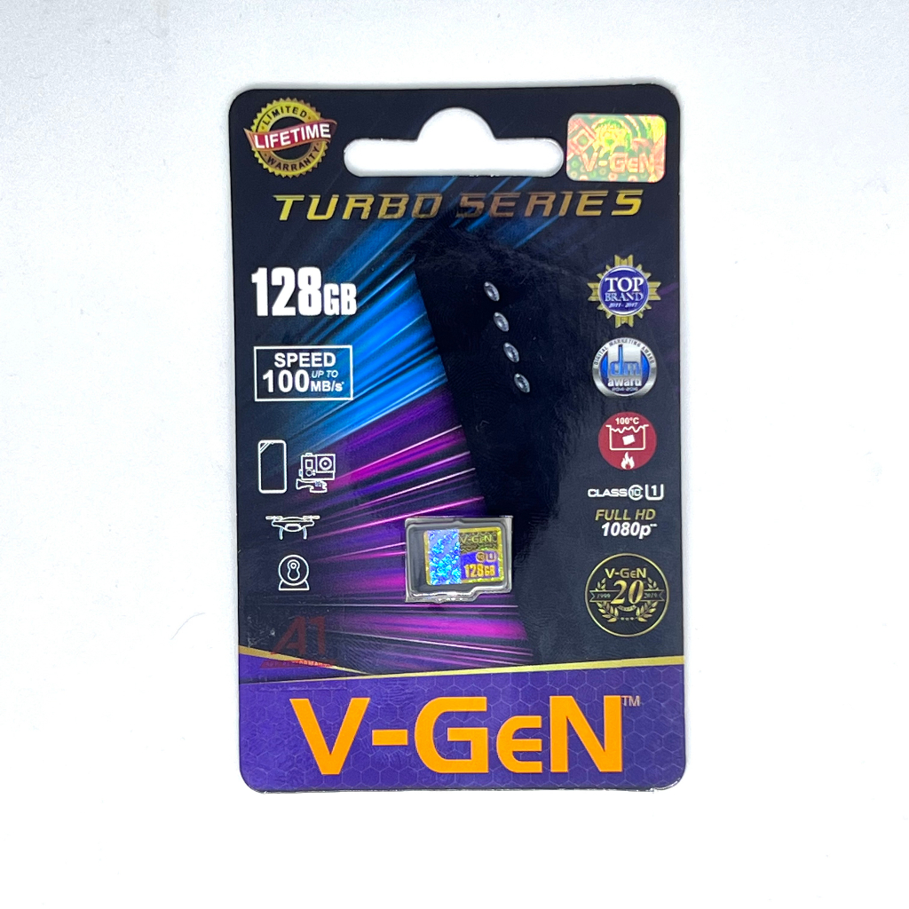MICRO SD V-GEN TURBO NON AD 128GB C.10