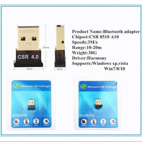 BLUETOOH USB DONGLE 4.0 (SOLD)