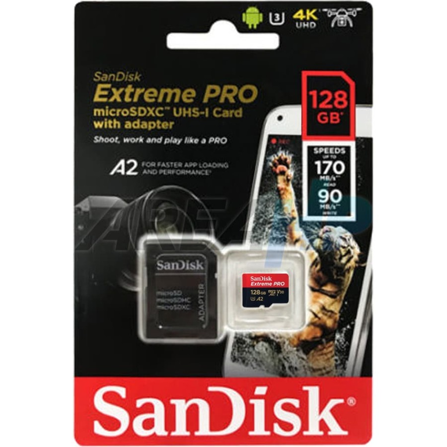 MICRO SD SANDISK EXTREME PRO 128GB + AD (170/90MBPS) (SOLD)