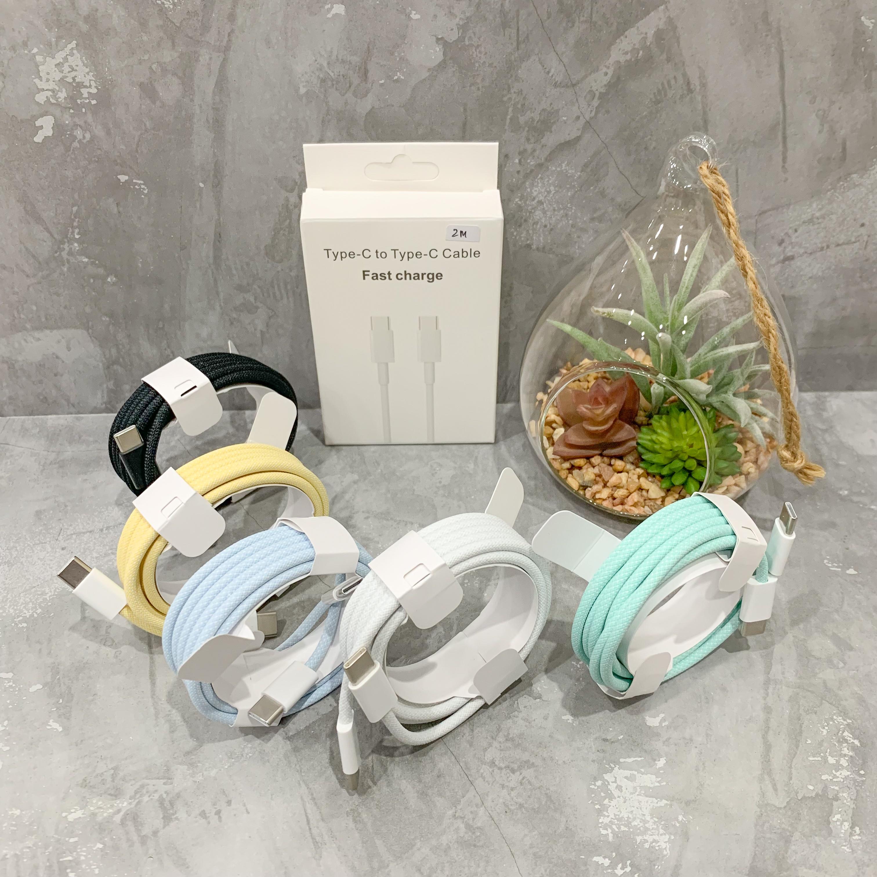 KABEL DATA MACARON TYPE C TO C 2M SATUAN