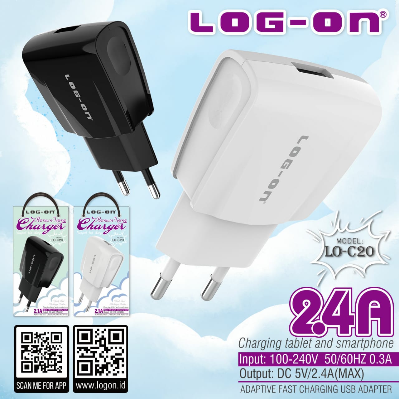 BATOK LOG ON 1 USB 2.4A LO-C20 [SOLD]