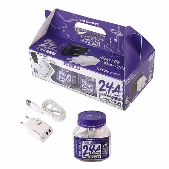 CHARGER LOG ON POWERCUBE 2.4A TYPE C {SOLD}