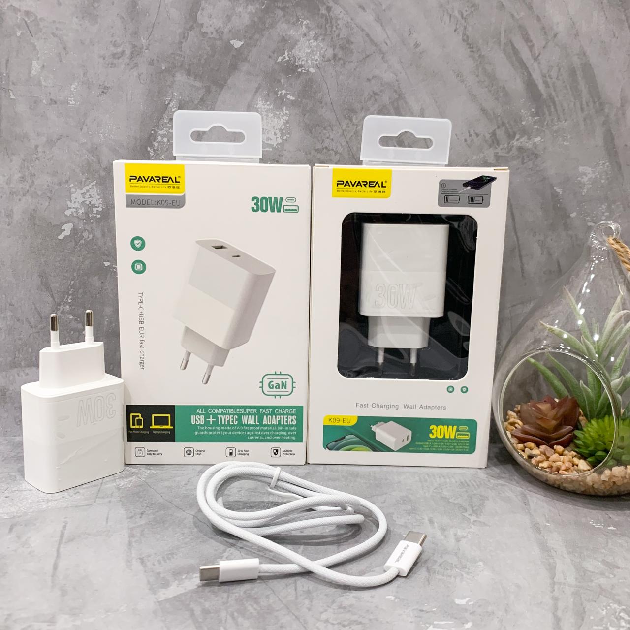 CHARGER PAVAREAL K09 C TO C 30W