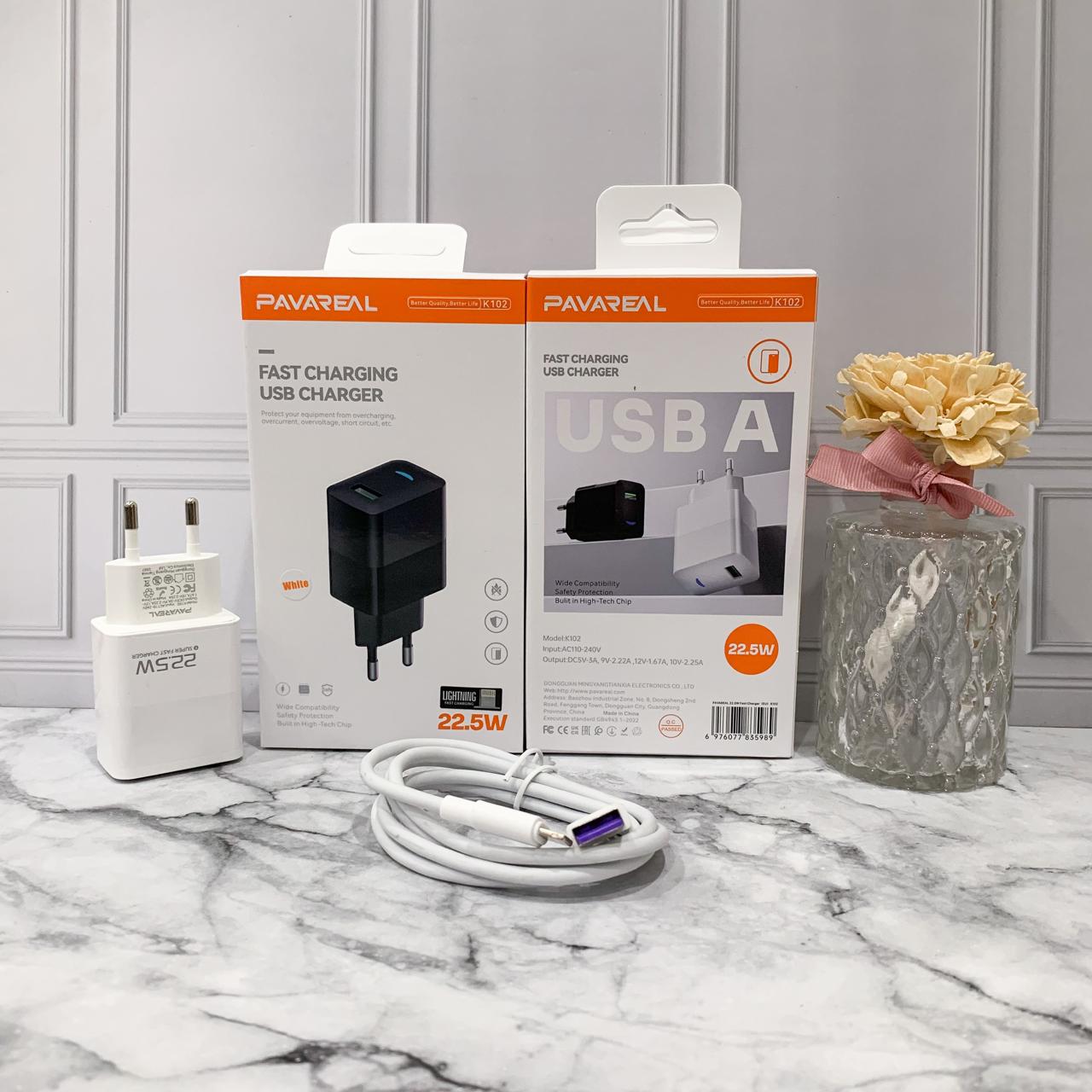 CHARGER PAVAREAL K102 22.5W IPHONE