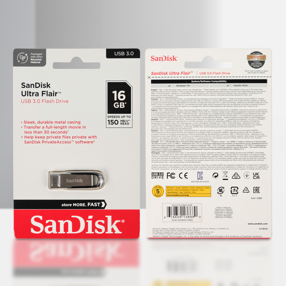 FLASHDISK SANDISK 16GB ULTRA FLAIR