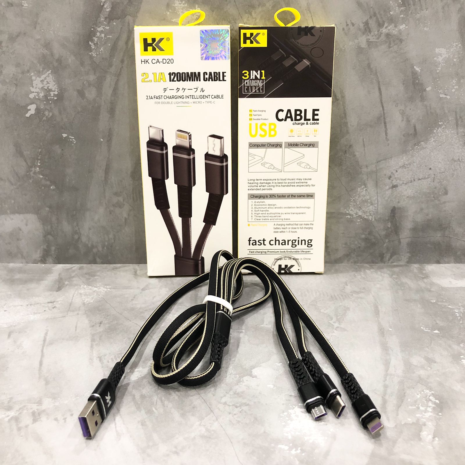 KABEL USB HK 3 IN 1 D20