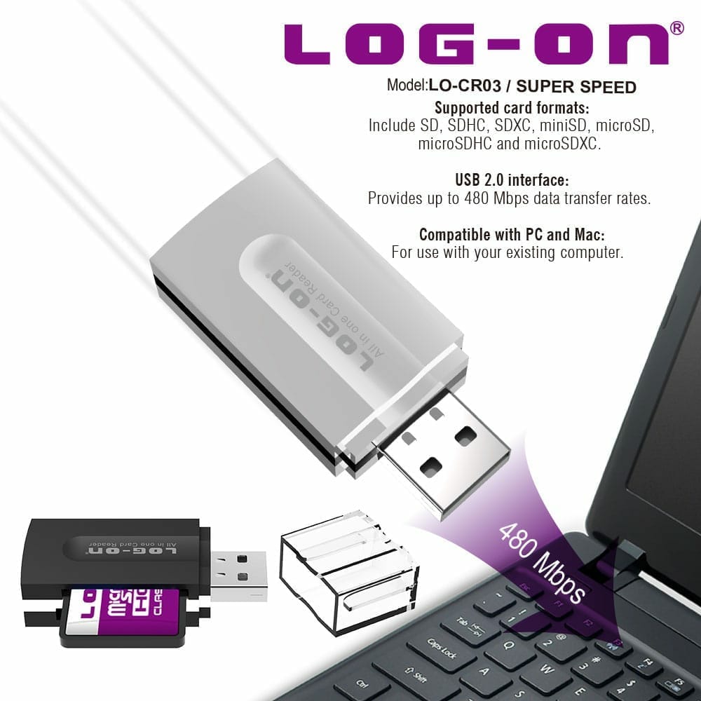 CARD READER ALL IN ONE LOG-ON CR-03 (SOLD)