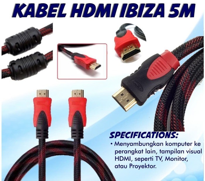 KABEL HDMI IBIZA 5 METER [SOLD]