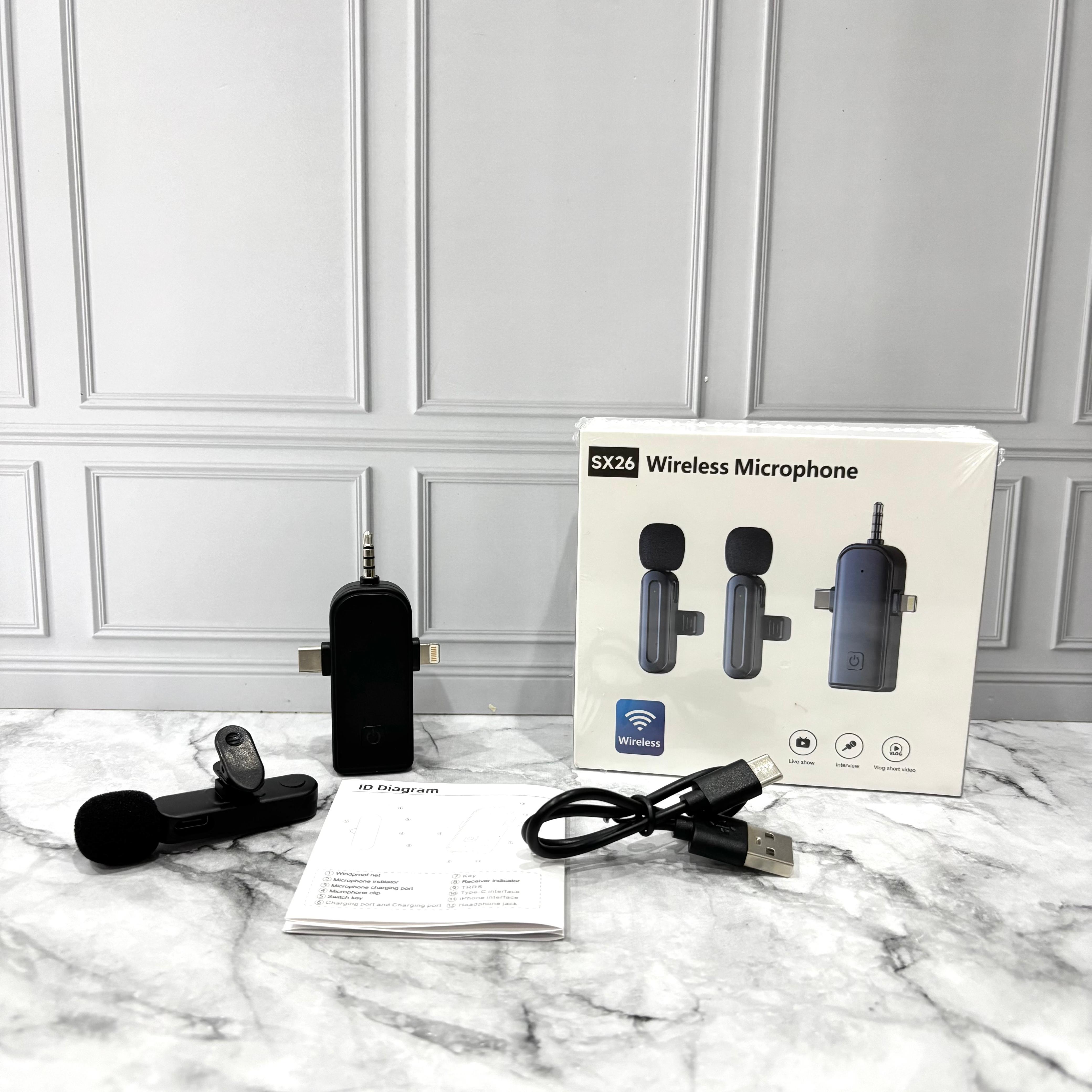 MICROPHONE LAVALIER 3 IN 1 SX26