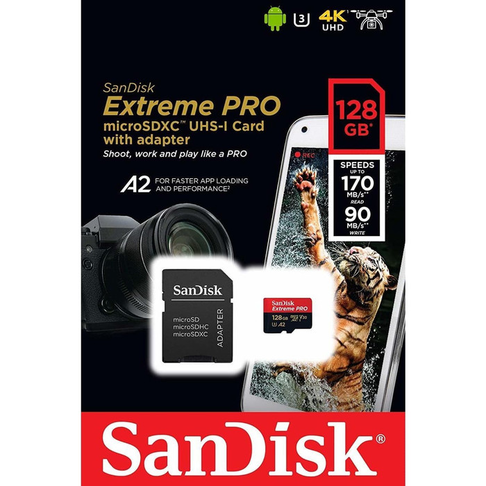 MICRO SD SANDISK EXTREME PRO 128GB C10 [SOLD]