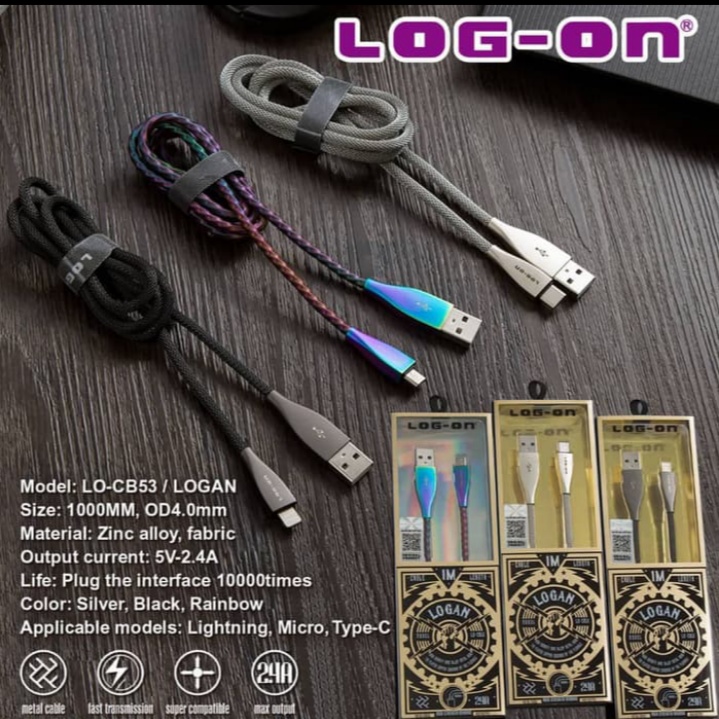 KABEL DATA LOG ON LOGAN IPHONE LO-CB53 {SOLD}