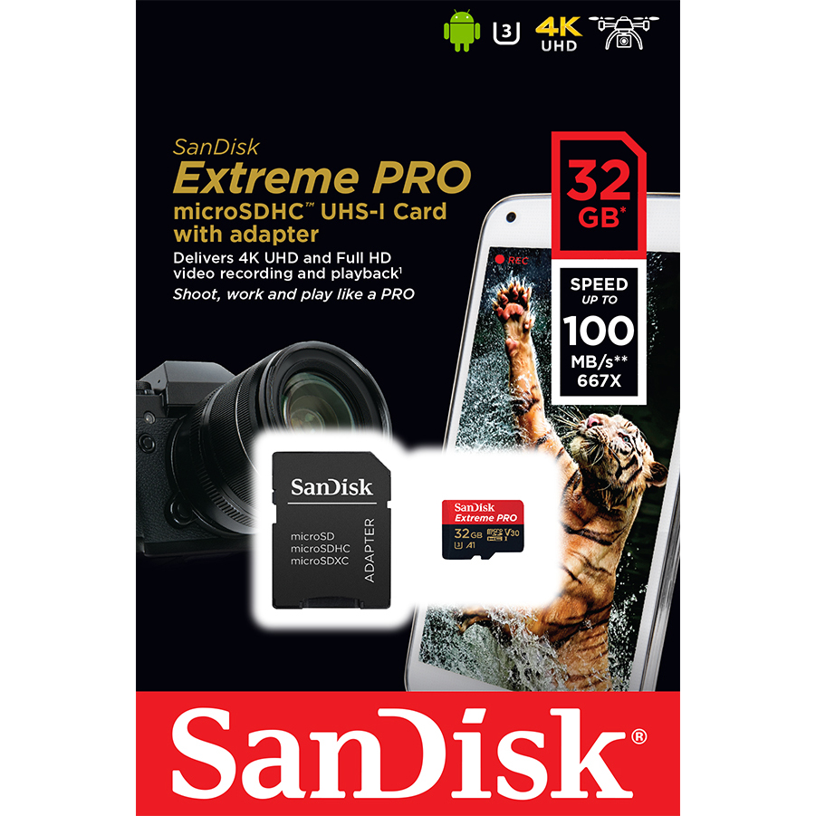 MICRO SD SANDISK EXTREME PRO 32GB C10 [SOLD]