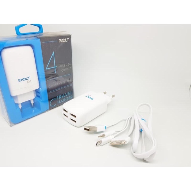 CHARGER BOLT 4 USB 2.1A