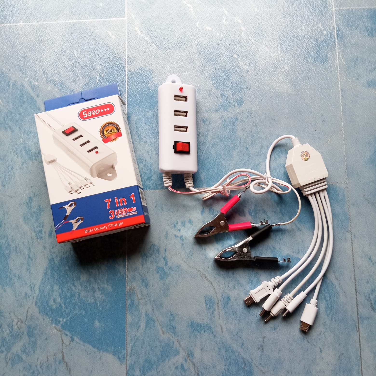 CHARGER AKI 5 BRO 7 IN 1 3 USB ON/OFF