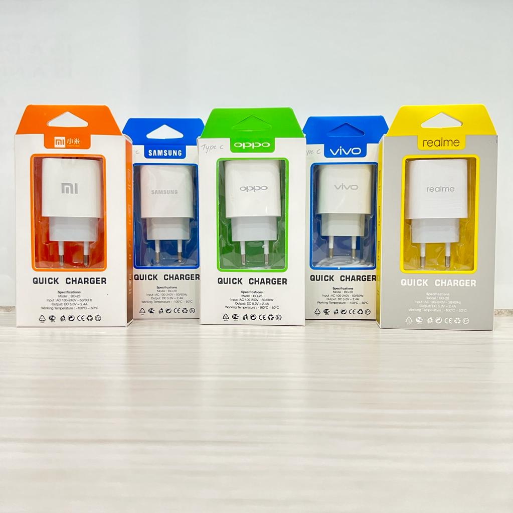 CHARGER QUALCOM 2USB BO28 TYPE C (SOLD)