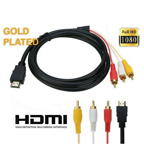 KABEL HDMI TO AV 3 RCA 1.5M 