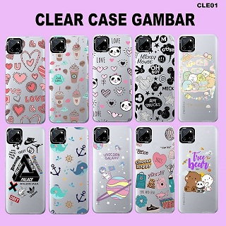 CASE CLEAR GAMBAR CL-01 REDMI 9A [SOLD]