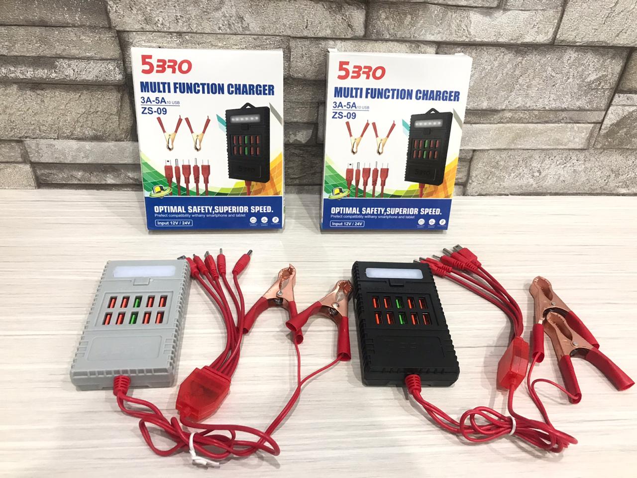 CHARGER AKI 5BRO 10 USB + LED