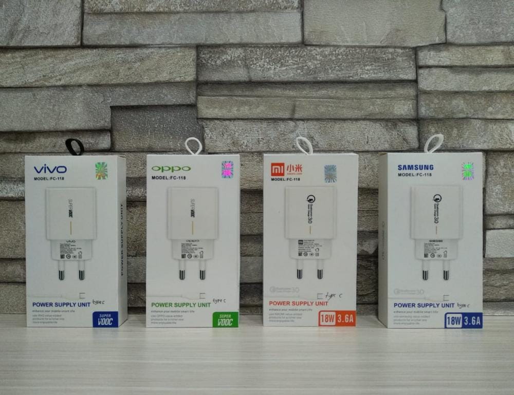 CHARGER ORI 100% FC-118 3.6A 18W TYPE C