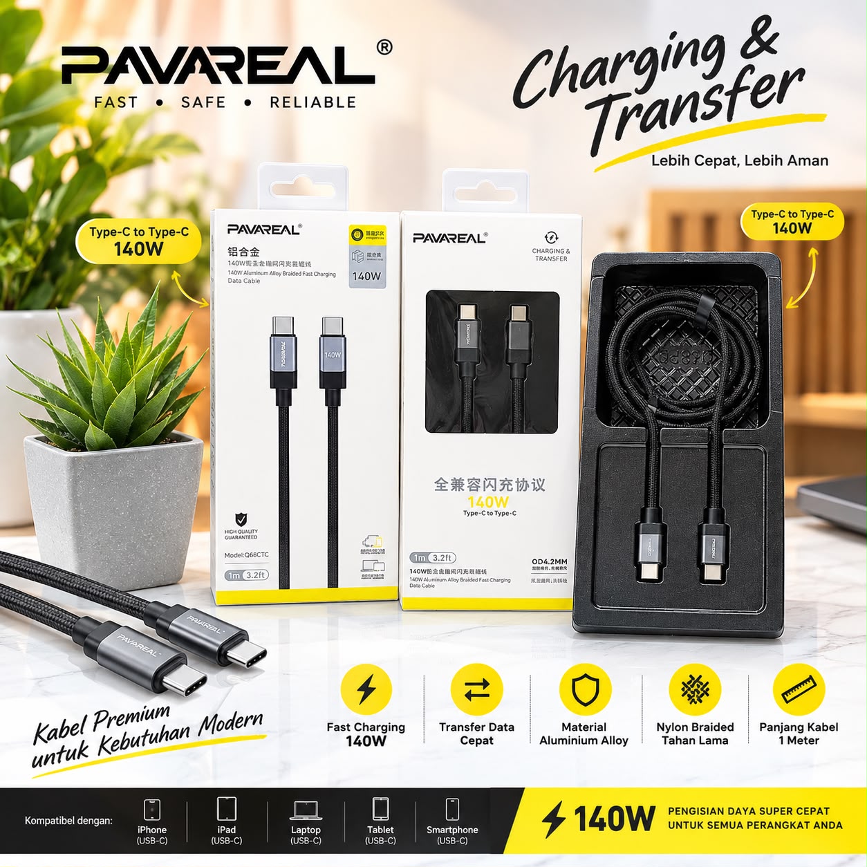 KABEL PAVAREAL Q68 C TO C